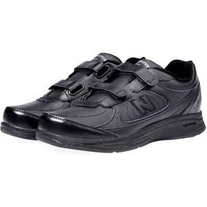 New Balance 577 Walking Shoes Mens 11 4E Black Leather Hook Loop Sneakers New